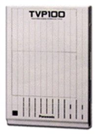 modelo KX-TVP100
Sistema de Mensajería vocal, 8 puertos
Características adicionales al KX-TPV 75 de 2 a 4 puertos y 64 casillas de correo